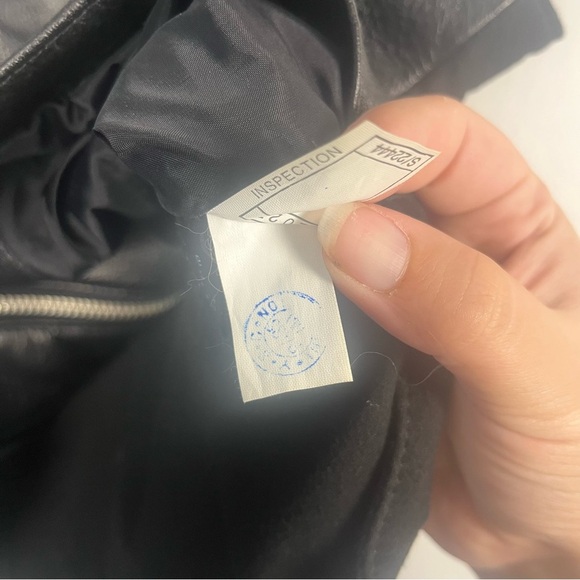 Maxima Vintage Wilsons Biker Leather Motorcycle Black Zip Up Vest Sz Large - Picture 4 of 5